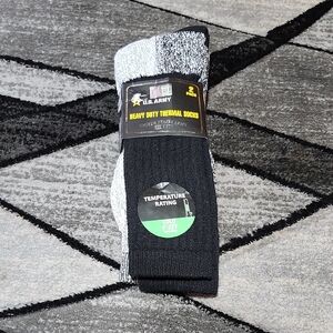 US ARMY 2-PACK HEAVY DUTY THERMAL TEMPERATURE RATING SOCKS